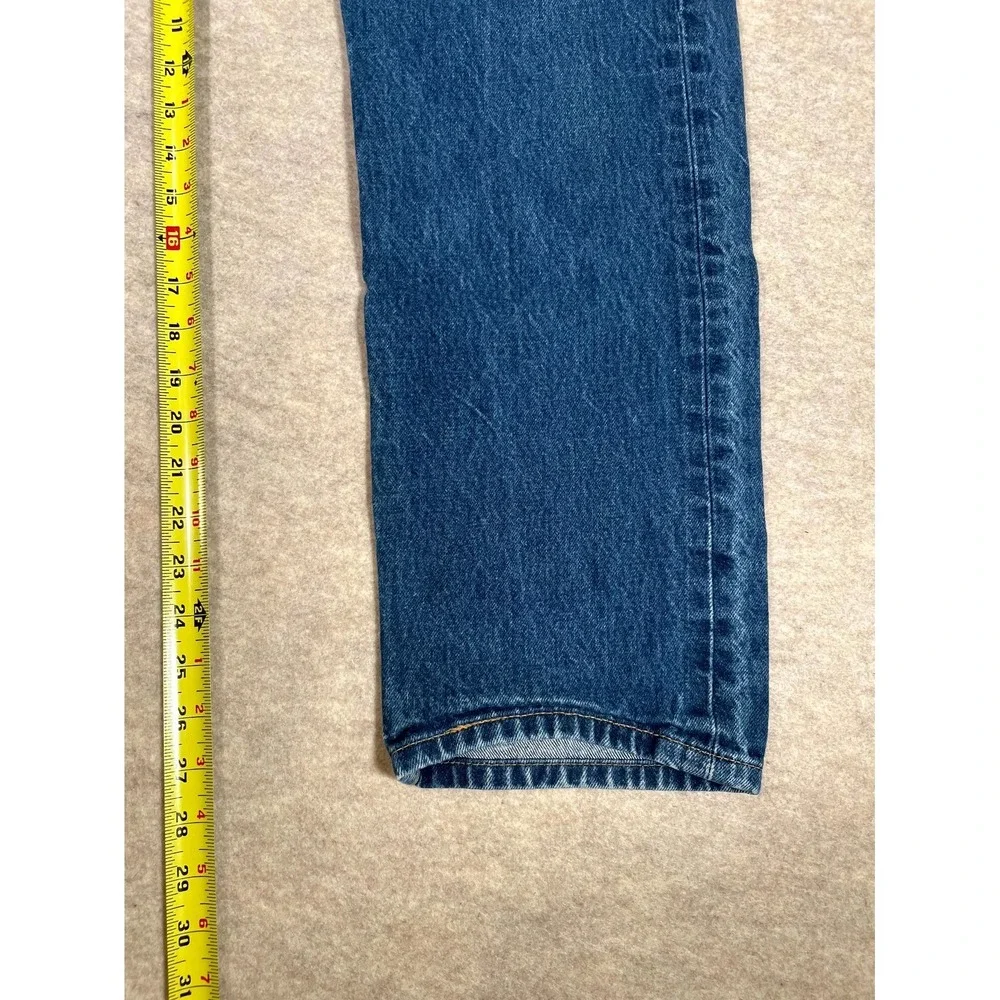 Levi's 501 Jeans Men‎ 34x32 Blue Denim Cotton 5-Pockets Straight Leg Mid Rise